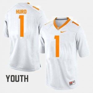 Jalen Hurd College Jersey Football Youth(Kids) University Of Tennessee White #1