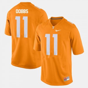 Orange #11 Men's Joshua Dobbs College Jersey Football Tennessee