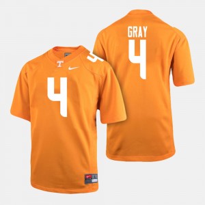 Orange #4 Maleik Gray College Jersey Mens Football Vols