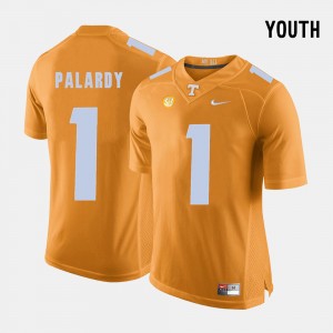 Football Orange Kids Michael Palardy College Jersey #1 Tennessee
