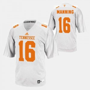 Peyton Manning College Jersey #16 White Football Tennessee Vols For Men's