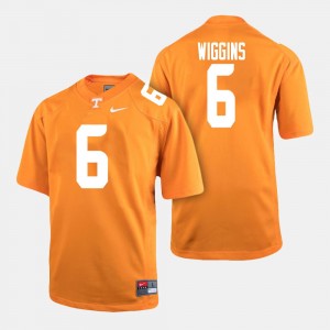 #6 Football For Men Orange Shaq Wiggins College Jersey Tennessee
