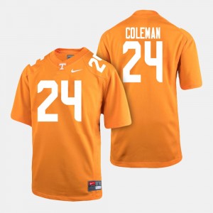 For Men #24 Football Orange Trey Coleman College Jersey UT