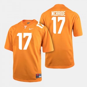 Tennessee Mens Will McBride College Jersey Football #17 Orange