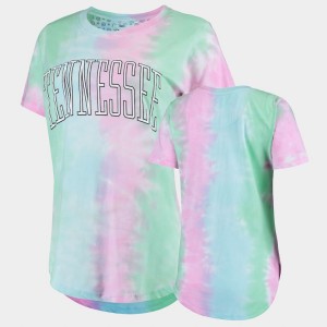College T-Shirt VOL Womens Rainbow Bay Tie Dye