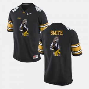 Tevaun Smith College Jersey Hawkeyes Black Pictorial Fashion Mens #4