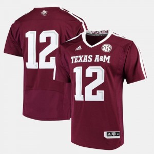 Men 2017 Special Games #12 College Jersey Maroon Texas A&M Aggies
