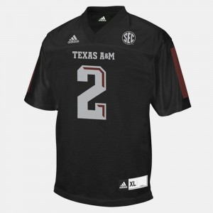 Black Youth(Kids) Johnny Manziel College Jersey Texas A&M #2 Football