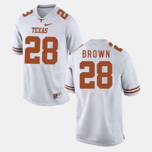 UT Malcolm Brown College Jersey White Mens #28 Football