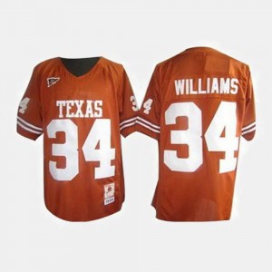 UT Football For Men's #34 Ricky Williams College Jersey Orange