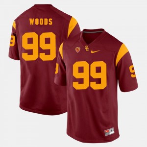For Men #99 Red Pac-12 Game Trojans Antwaun Woods College Jersey