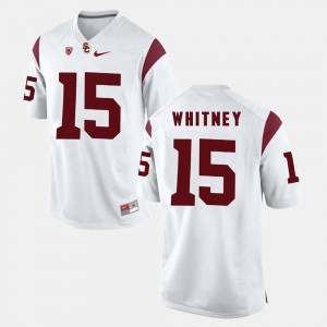 #15 Pac-12 Game Trojans Isaac Whitney College Jersey For Men's White