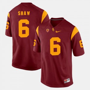 Red Pac-12 Game Josh Shaw College Jersey USC Trojans For Men's #6