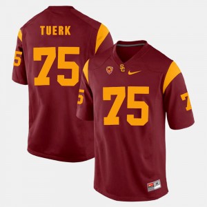 For Men Pac-12 Game Red Max Tuerk College Jersey USC #75