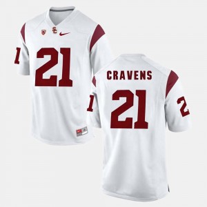 Pac-12 Game White USC Trojans #21 Su'a Cravens College Jersey For Men
