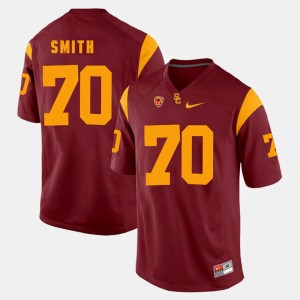 Red Men Pac-12 Game Trojans #70 Tyron Smith College Jersey