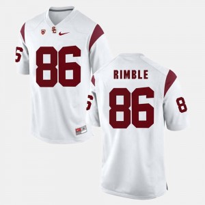 For Men #86 Pac-12 Game USC White Xavier Grimble College Jersey