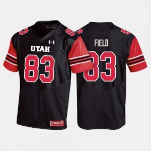 For Men Black University of Utah Jameson Field College Jersey Football #83