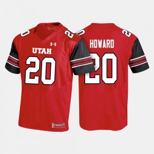 Utah Utes Jordan Howard College Jersey Mens Red #20 Football