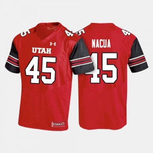 #45 Utah Utes Football Samson Nacua College Jersey For Men's Red