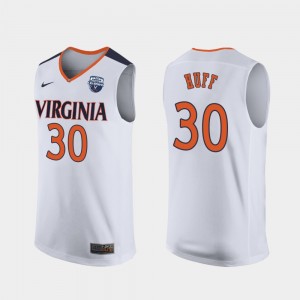 2019 Men's Basketball Champions Men Jay Huff College Jersey #30 University of Virginia White
