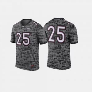 College Jersey Anthracite #25 Football Hokie Mens