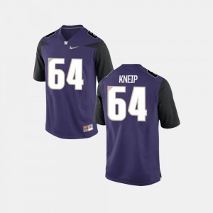 Purple A.J. Kneip College Jersey Washington Huskies For Men's Football #64