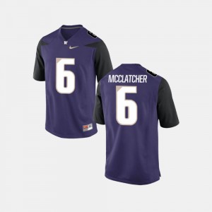 Washington Huskies #6 Chico McClatcher College Jersey Mens Purple Football