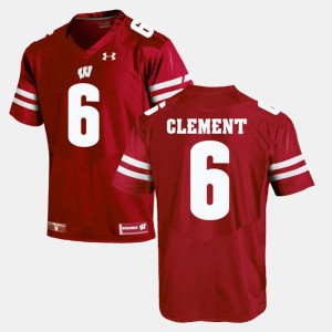 Corey Clement College Jersey Red #6 Badgers Alumni Football Game For Men