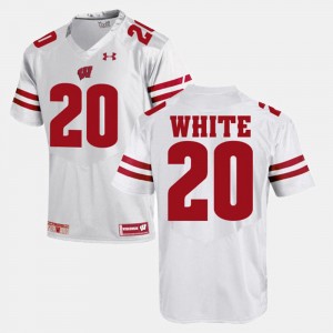 James White College Jersey Wisconsin Badger #20 White Mens Alumni Football Game