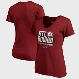 College T-Shirt Roll Tide Crimson Football Playoff 2018 Sugar Bowl Champions Flea Flicker Bowl Game For Women's