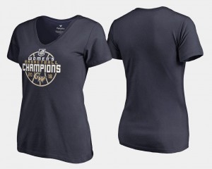 Navy Basketball Conference Tournament GW Colonials Womens College T-Shirt V-Neck 2018 Atlantic 10 Champions
