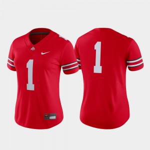 Scarlet Football #1 Game College Jersey OSU For Women's