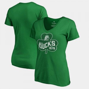Oregon Ducks College T-Shirt Kelly Green St. Patrick's Day For Women's Paddy's Pride Fanatics