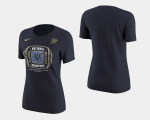 College T-Shirt Ladies Navy Wildcats 2018 Locker Room Basketball National Champions