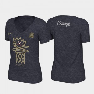 Women College T-Shirt 2019 NCAA Basketball National Champions Celebration Tri-Blend UVA 2019 Men's Basketball Champions Navy