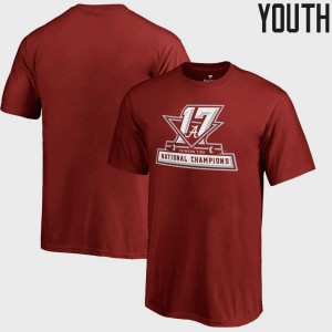 Alabama Crimson Tide Bowl Game College T-Shirt Youth Crimson Football Playoff 2017 National Champions Official Icon