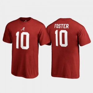 Reuben Foster College T-Shirt Legends Crimson Bama Kids Name & Number #10