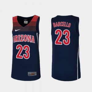 Alex Barcello College Jersey Replica Navy Youth(Kids) Wildcats #23 Basketball
