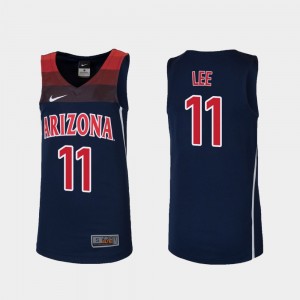 Replica University of Arizona #11 Ira Lee College Jersey Kids Basketball Navy