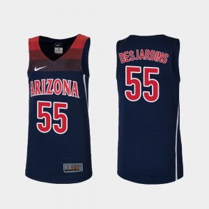 #55 Navy For Kids Replica Arizona Basketball Jake DesJardins College Jersey
