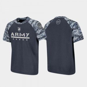 OHT Military Appreciation Youth(Kids) College T-Shirt Raglan Digital Camo Charcoal USMA