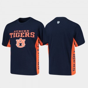 Auburn Tigers Youth(Kids) Side Bar College T-Shirt Navy