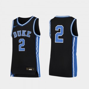 Kids Replica College Jersey Basketball Blue Devils Black #2