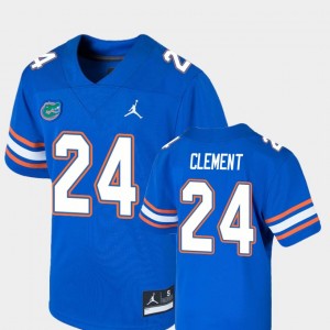 Youth Royal #24 Football Game Florida Gators Iverson Clement College Jersey