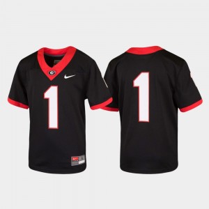 Black UGA Youth College Jersey Football #1 Untouchable