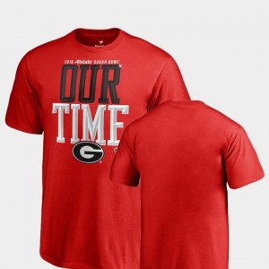 2019 Sugar Bowl Bound UGA Bulldogs College T-Shirt Kids Counter Red