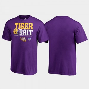 2019 Fiesta Bowl Champions Endaround LSU Tigers College T-Shirt Youth(Kids) Purple