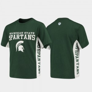 Michigan State Youth(Kids) Green College T-Shirt Side Bar