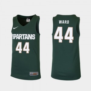 Michigan State Spartans Youth Basketball Green #44 Replica Nick Ward College Jersey